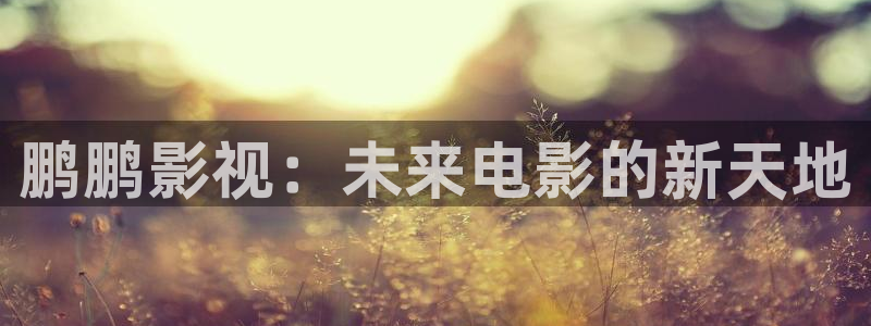 金牌影院官网首页：鹏鹏影视：未来电影的新天地